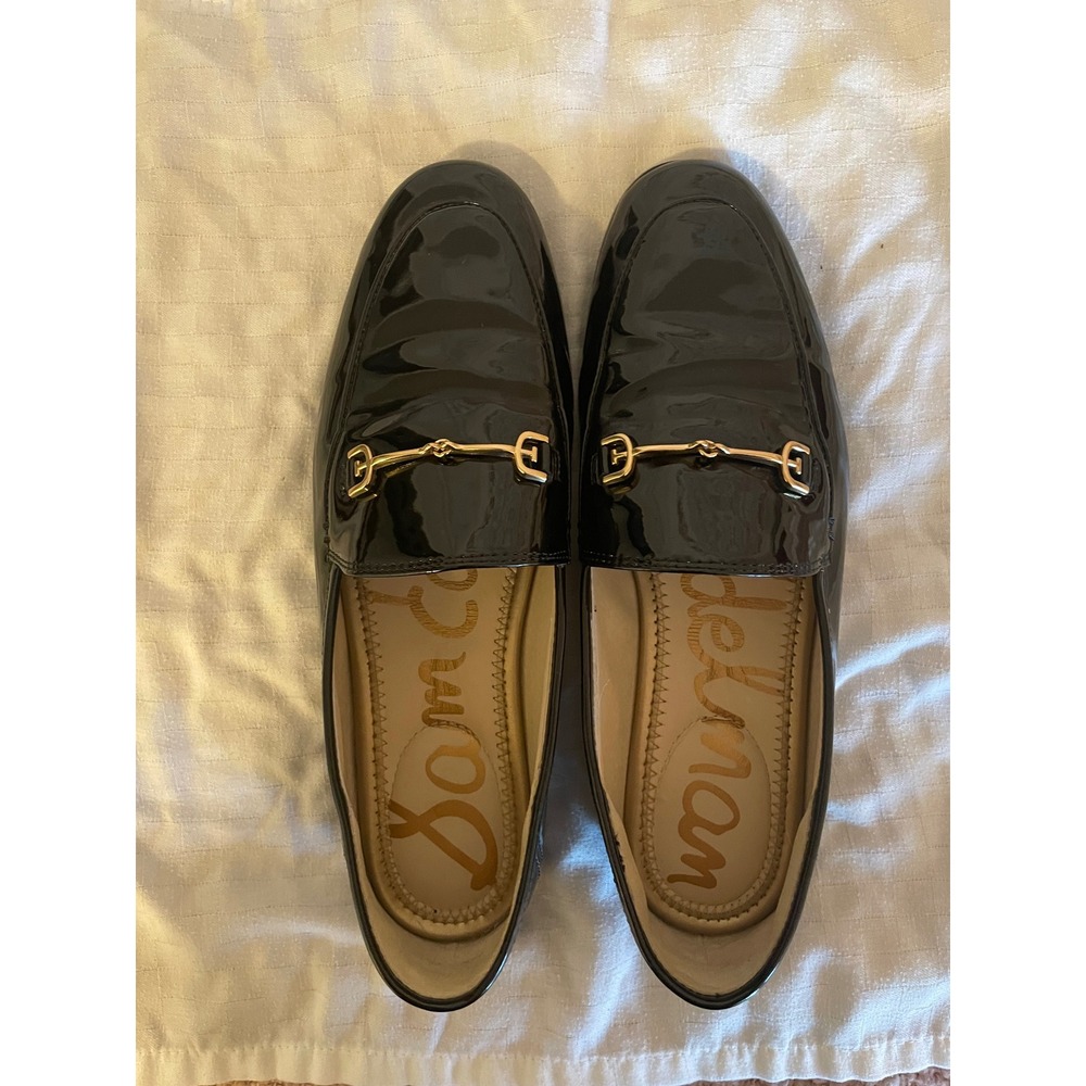 Sam Edelman Loraine Preppy Loafer Womens 6.5 Black Patent Leather